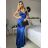 Langes trägerloses Abendkleid für Damen (S/M Einheitsgröße) ITALIAN FASHION IM425HELEN