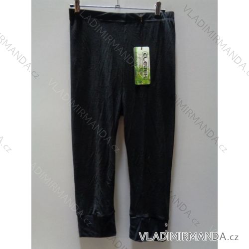 Leggings 3/4 kurze schwarze Übergröße Damen (2xl-6xl) ELEVEK 7072-1