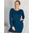 Ärmellose Jacke mit langen Ärmeln (uni sl) ITALIENISCHE Mode IMC17326 S/M/L blau