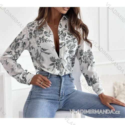 Damen-Langarmshirt in Übergröße (Einheitsgröße S/M) ITALIAN FASHION IMWBB232581