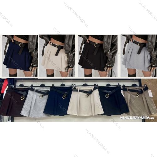 Langer Lederrock für Damen (Einheitsgröße S/M/L) ITALIAN FASHION IMWB241430