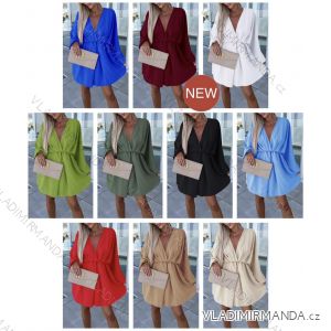Damen Langarm Hoodie Kleid (S / M ONE SIZE) ITALIAN FASHION IMWA216095