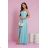 Trägerloses Partykleid aus Tüll für Damen (S/M/L ONE SIZE) ITALIAN FASHION IM923001 modrá mintova 34
