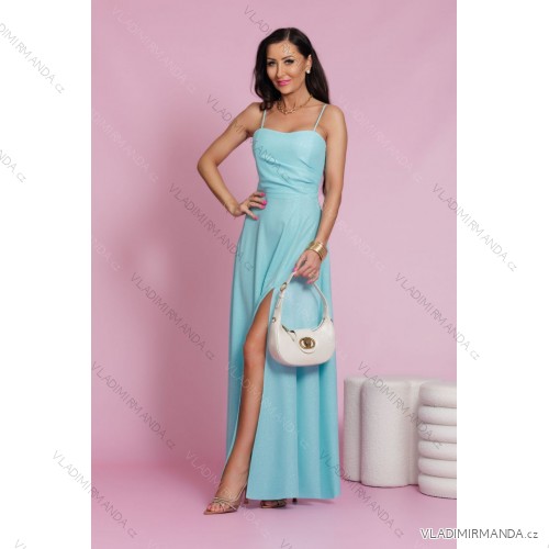 Trägerloses Partykleid aus Tüll für Damen (S/M/L ONE SIZE) ITALIAN FASHION IM923001 modrá mintova 34