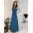 Elegantes Damen-Partykleid mit langen Ärmeln (S/M ONE SIZE) ITALIAN FASHION IM322282