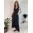 Elegantes Damen-Partykleid mit langen Ärmeln (S/M ONE SIZE) ITALIAN FASHION IM322282 Smaragdgrün S/M/L