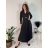 Langärmliges Damenkleid mit Gürtel (Einheitsgröße S/M) ITALIAN FASHION IMPLI236060