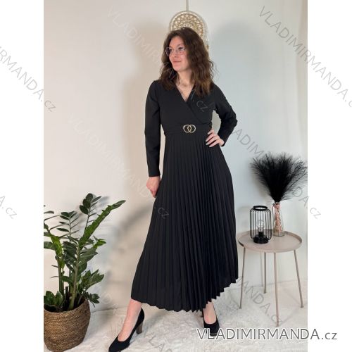 Langärmliges Damenkleid mit Gürtel (Einheitsgröße S/M) ITALIAN FASHION IMPLI236060