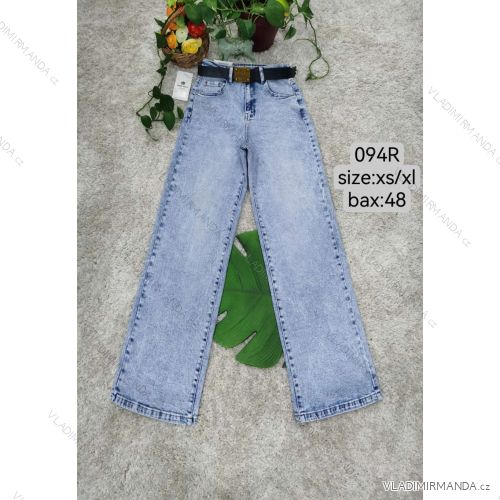 Lange Damenjeans mit Gürtel (XS-XL) MOG25094R