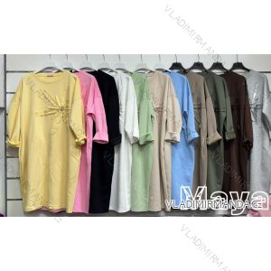 Sommerkleid 3/4 Langarm Damen Übergröße (48/50/52 Einheitsgröße) ITALIAN FASHION IMWMY25138