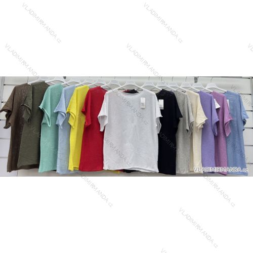 Langärmlige Baumwolltunika für Damen (S/M/L EINHEITSGRÖSSE) ITALIAN FASHION IMWCP25041