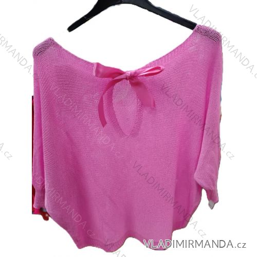 Übergroßer gestrickter Langarmpullover für Damen (S/M EINHEITSGRÖSSE) ITALIAN FASHION IMSN2416125