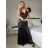 Elegantes Damen-Partykleid mit langen Ärmeln (S/M ONE SIZE) ITALIAN FASHION IM322282 -   schwarz -   S / M