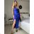 Šaty elegantní společenské na ramínka dámské (S/M ONE SIZE) ITALSKÁ MÓDA IM321608 -   schwarz -   S / M