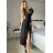 Šaty elegantní společenské na ramínka dámské (S/M ONE SIZE) ITALSKÁ MÓDA IM321608 -   schwarz -   S / M