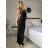 Šaty elegantní společenské na ramínka dámské (S/M ONE SIZE) ITALSKÁ MÓDA IM321608 -   schwarz -   S / M