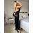 Šaty elegantní společenské na ramínka dámské (S/M ONE SIZE) ITALSKÁ MÓDA IM321608 -   schwarz -   S / M