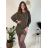Eleganter Damen Bolero mit langen Ärmeln (S/M ONE SIZE) ITALIAN FASHION IM9235170 Gold S/M/L