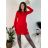 Ärmellose Jacke mit langen Ärmeln (uni sl) ITALIENISCHE Mode IMC17326 rot S/M/L
