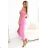 564-6 CALLIE Off-the-Shoulder Midikleid mit Ausschnitt - Candy Pink Farbe