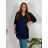 Šaty oversize krátký rukáv dámské nadrozměr (4XL/5XL ONE SIZE) ITALSKÁ MÓDA IM422026