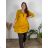 Šaty oversize krátký rukáv dámské nadrozměr (4XL/5XL ONE SIZE) ITALSKÁ MÓDA IM422026