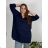 Šaty oversize krátký rukáv dámské nadrozměr (4XL/5XL ONE SIZE) ITALSKÁ MÓDA IM422026