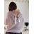 Svetr tenký dlouhý rukáv dámský (S/M ONE SIZE) ITALSKÁ MÓDA IMM21289 rot S/M