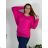 Oversized-Kleid mit langen Ärmeln Oversized-Kleid (3XL / 4XL ONE SIZE) ITALIAN FASHION IMD211062