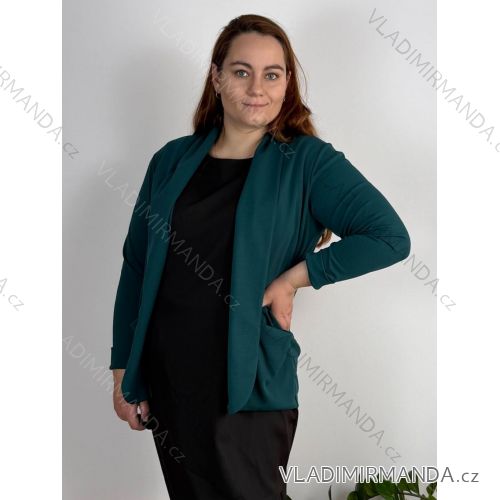 Elegante langärmlige Damenjacke, übergroß (48/50/52 EINHEITSGRÖSSE) ITALIAN FASHION IMD25513