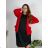 Elegante langärmlige Damenjacke, übergroß (48/50/52 EINHEITSGRÖSSE) ITALIAN FASHION IMD25513 48/50 rot