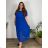 Elegantes Chiffonkleid Kurzarm Damen Übergröße (46/48/50 Einheitsgröße) ITALIAN FASHION IM425035