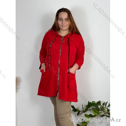 Langarm-Hoodie für Damen in Übergröße (52/54/56 Einheitsgröße) ITALIAN FASHION IMD24LUISA