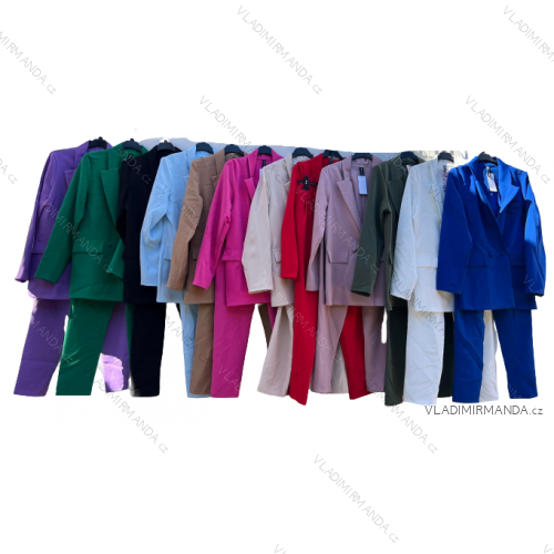 Set lange Jogginghosen und langärmliges Sweatshirt für Frauen (UNI S / L) TURKISH FASHION IMK20148 pink S/M/L