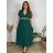 Sommerhemdkleid mit Gürtel, kurze Ärmel, Damen (42/44/46 EINHEITSGRÖSSE) ITALIAN FASHION IM425036