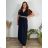 Sommerhemdkleid mit Gürtel, kurze Ärmel, Damen (42/44/46 EINHEITSGRÖSSE) ITALIAN FASHION IM425036