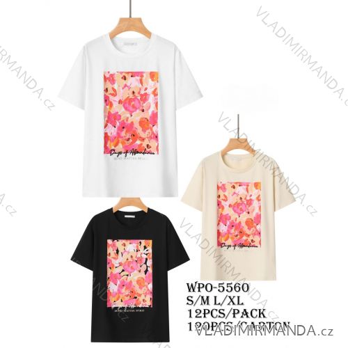 Kurzarm-T-Shirt für Damen (S/M - L/XL) GLO-STORY GLO25WPO-5560