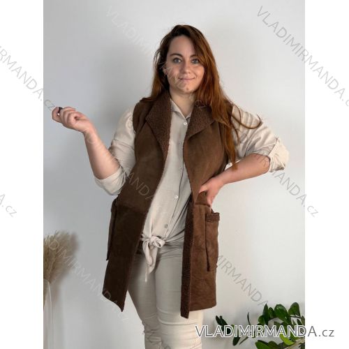 Langärmeliger Strickpullover für Damen (S/M/L ÜBERGRÖSSE) ITALIAN FASHION IMD24295
