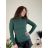 Langarm-Rollkragenpullover für Damen (uni sm) ITALIAN MODA IM919JM-5809-58