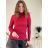 Langarm-Rollkragenpullover für Damen (uni sm) ITALIAN MODA IM919JM-5809-58