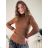 Langarm-Rollkragenpullover für Damen (uni sm) ITALIAN MODA IM919JM-5809-58