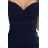 564-7 CALLIE Off-the-Shoulder Midikleid mit Ausschnitt - Marineblau