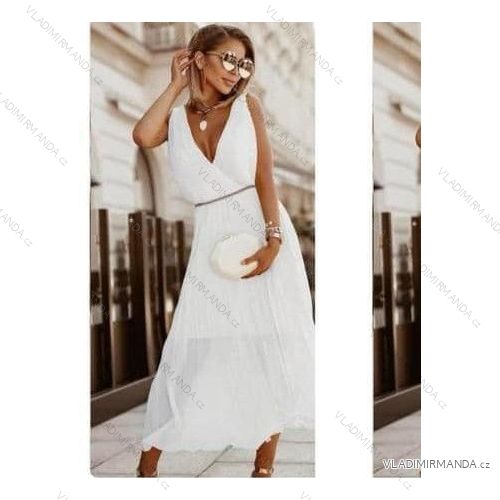 Ärmelloses Sommerkleid für Frauen (uni sm) ITALIAN FASHION IMD24AFRODITE