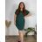 Ärmelloses Sommerkleid für Damen (UNI SL) ITALIAN FASHION IMK201505107 Smaragdgrün