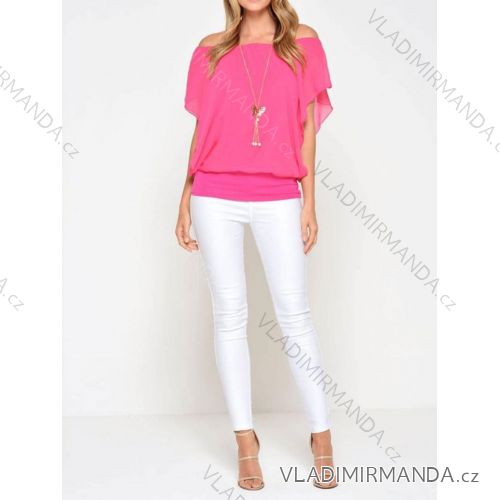 T-Shirt Kurzarm Damen Neon (Einheitsgröße / Neon) ITALIENISCHE MODA IM2191208