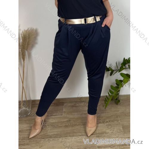 Langarmkleid mit Anhänger Damen Oversized (3XL / 4XL ONE SIZE) ITALIAN FASHION IMWQ2115022 50/52 dunkelblau