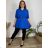 Tunika-Shirt verlängert mit Gürtel 3/4 Langarm Damen Übergröße (XL/2XL ONE SIZE) ITALIAN FASHION IMC22513