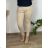 Jacke dünne lange Ärmel Frauen (UNI XS-M) ITALIENISCHE MODE IM120049 beige L / XL