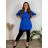 Tunika-Shirt verlängert mit Gürtel 3/4 Langarm Damen Übergröße (XL/2XL ONE SIZE) ITALIAN FASHION IMC22513