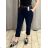Elegante Hose mit Gürtel für Damen (S/M/L ONE SIZE) ITALIAN FASHION IM425057 M / L dunkelblau